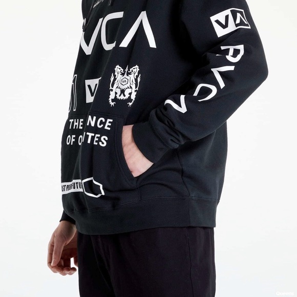 RVCA All Brand Sport Workout Hoodie Medium - Picture 3 of 9